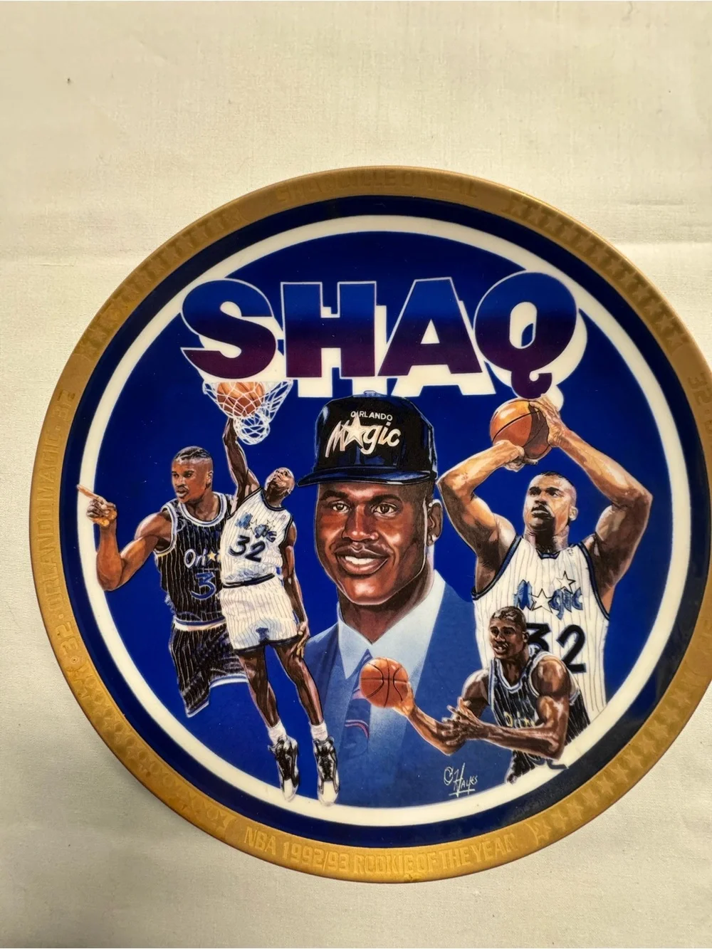 Sports impression Shaquille O’Neal NBA rookie of the year 1992/93 commemorative